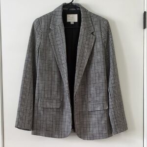 A New Day Black and White Houndstooth Blazer